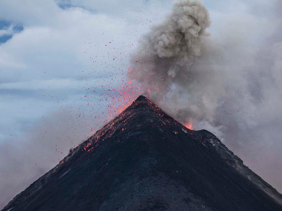 Eruption of Volcano