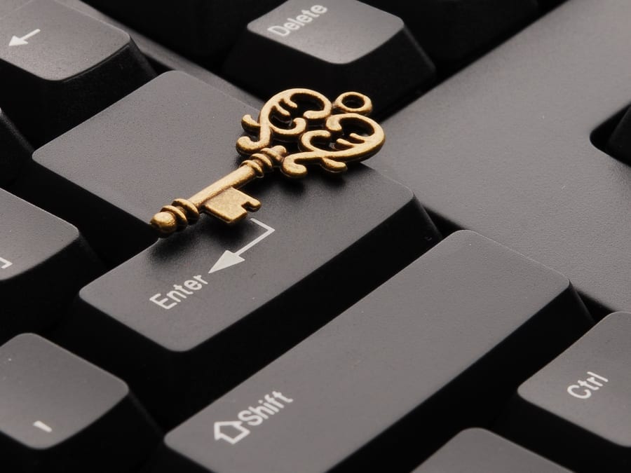 key on keyboard